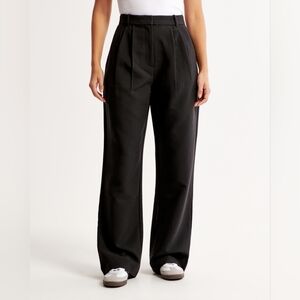 Curve Love A&F Sloane Tailored Wide Leg Pant